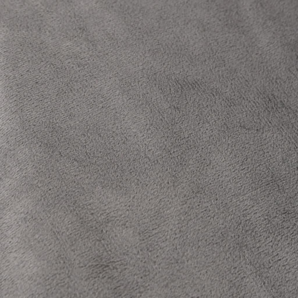 vidaXL Couverture lestée avec housse Gris 155x220 cm 7 kg Tissu