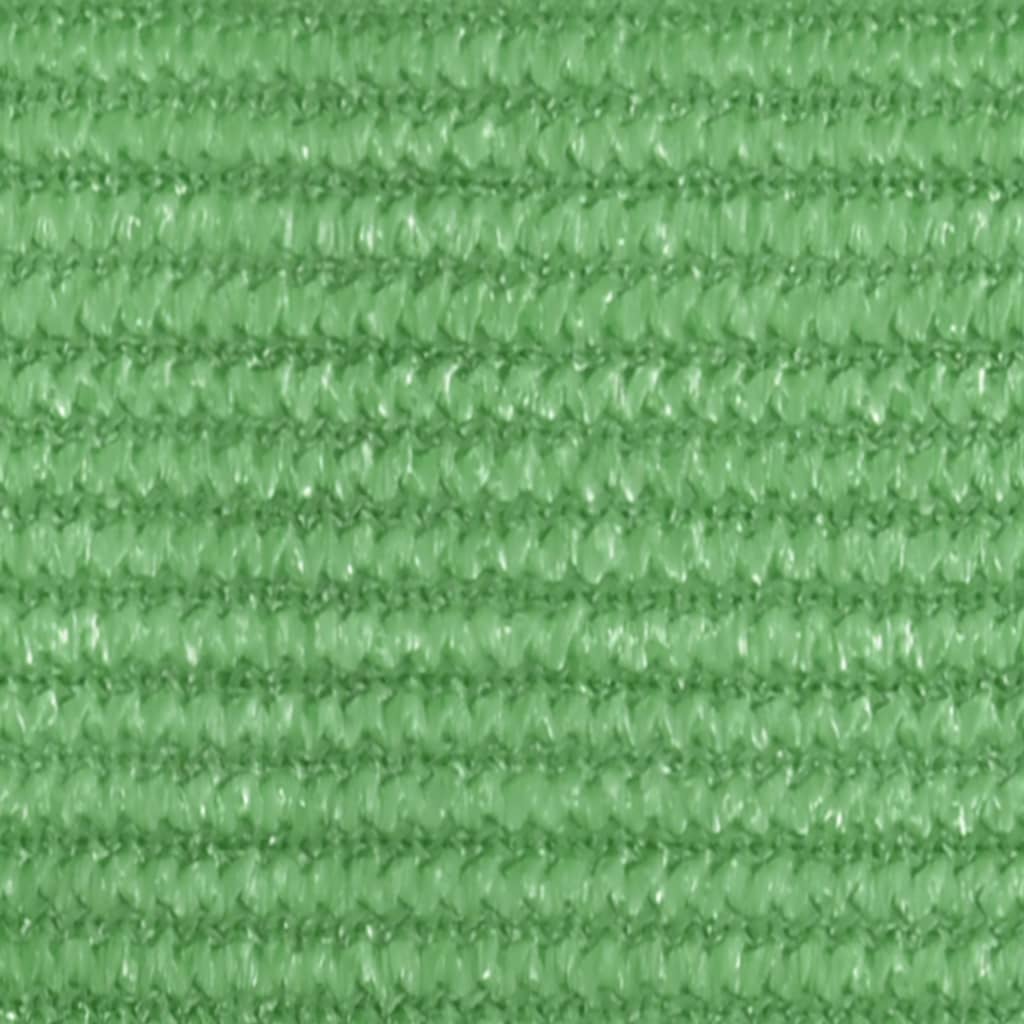 vidaXL Voile d'ombrage 160 g/m² Vert clair 5x5 m PEHD