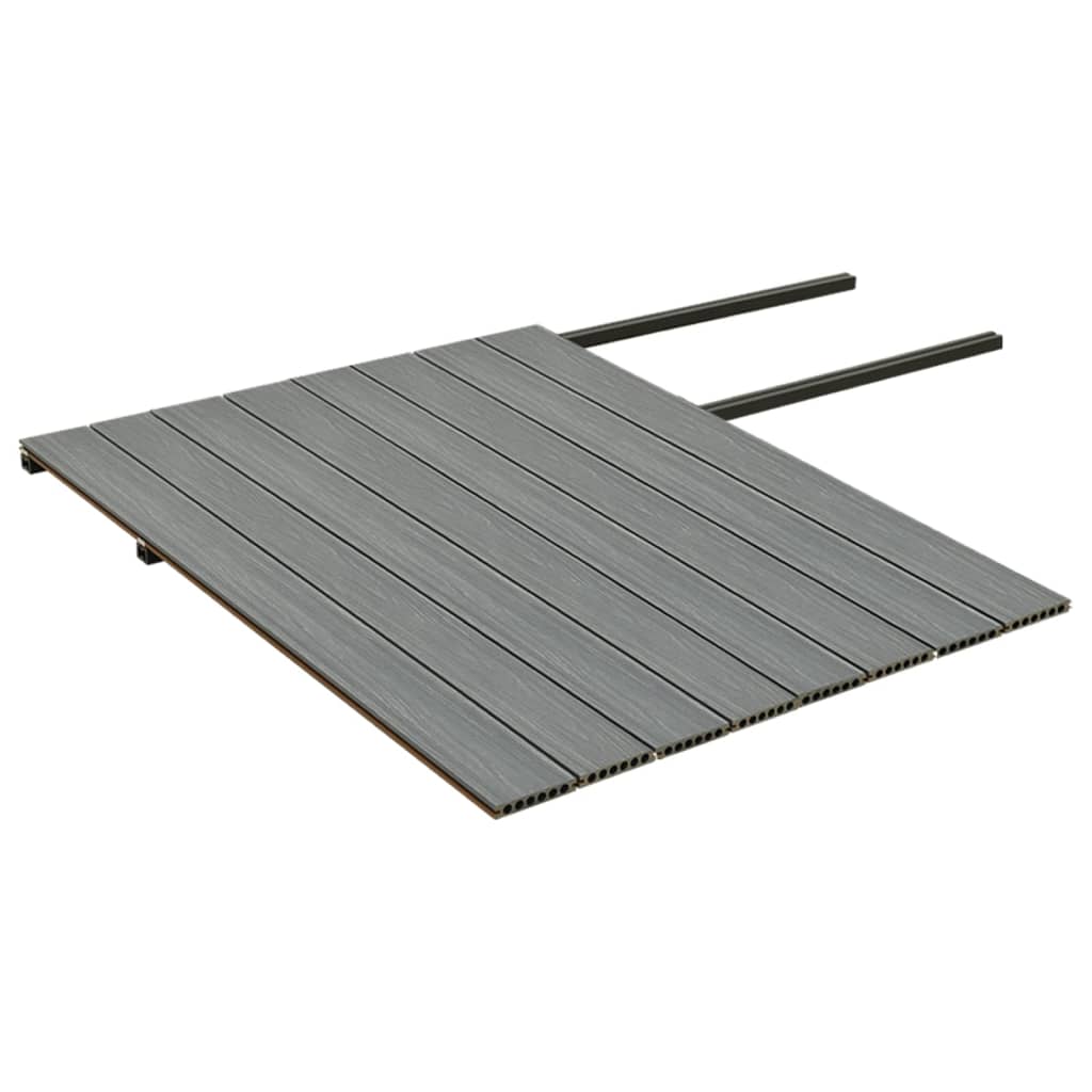 vidaXL Panneaux de terrasse et accessoires WPC Marron/gris 20 m² 4 m