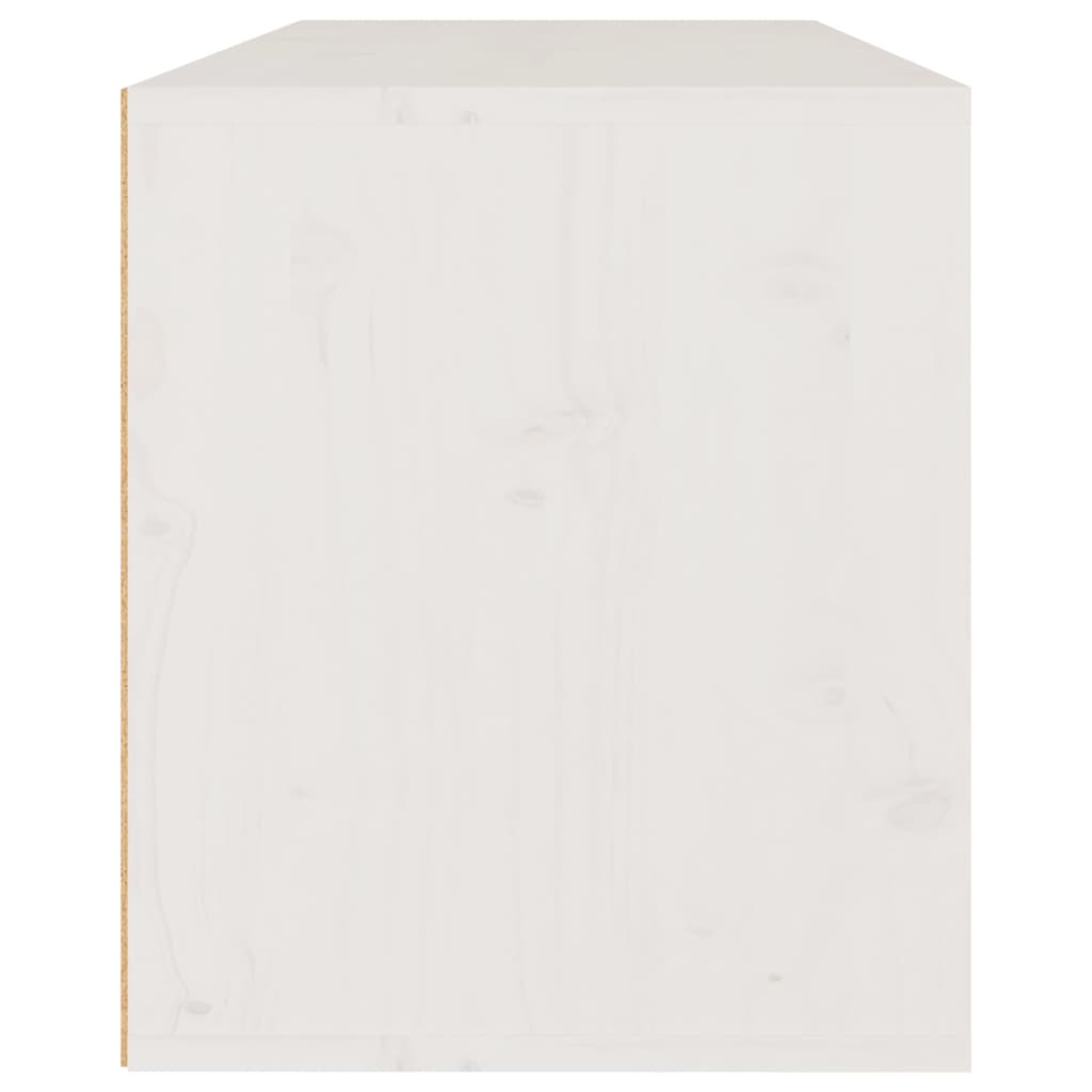 vidaXL Armoire murale Blanc 80x30x35 cm Bois de pin massif