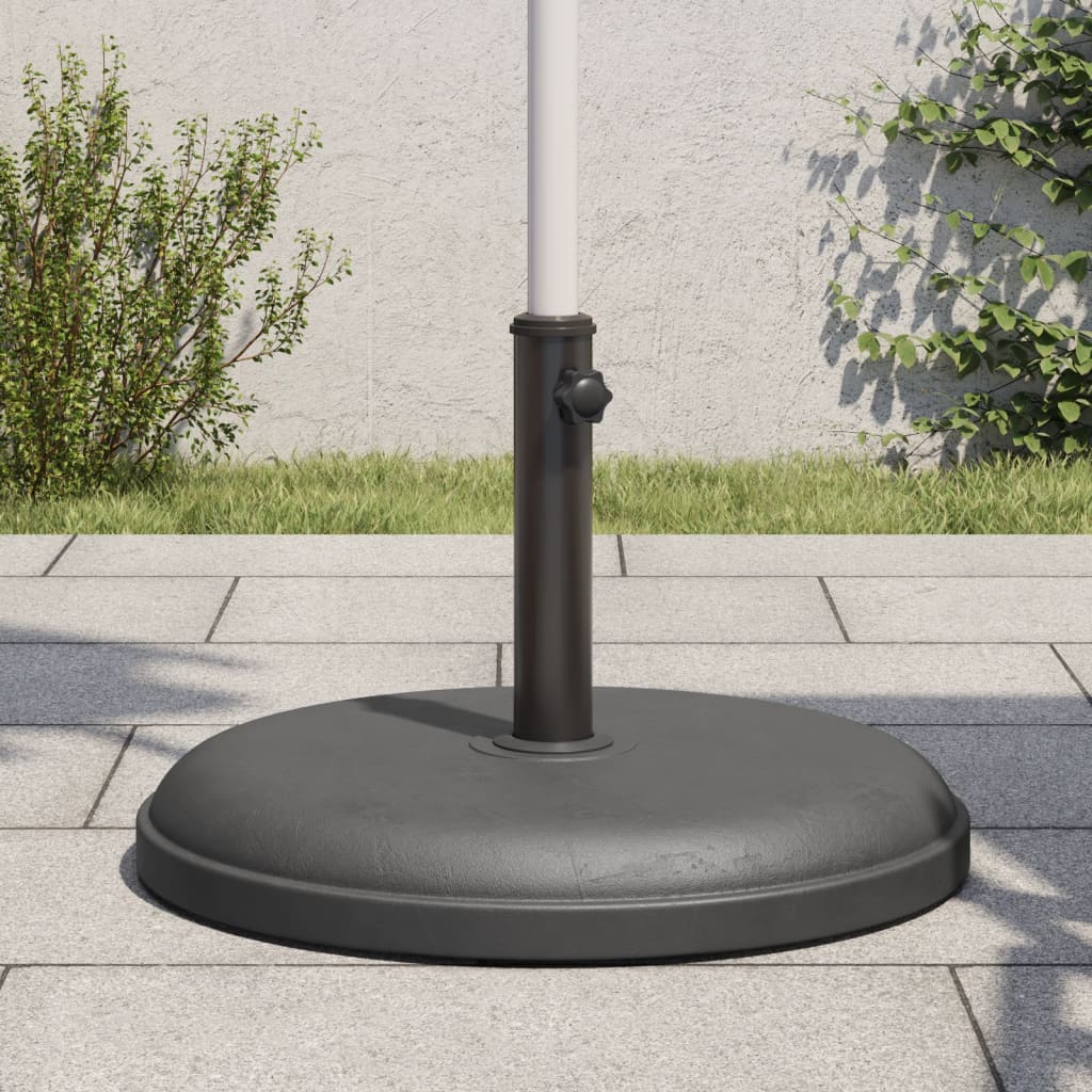 vidaXL Base de parasol pour mâts Ø32/35/38 mm 25 kg rond