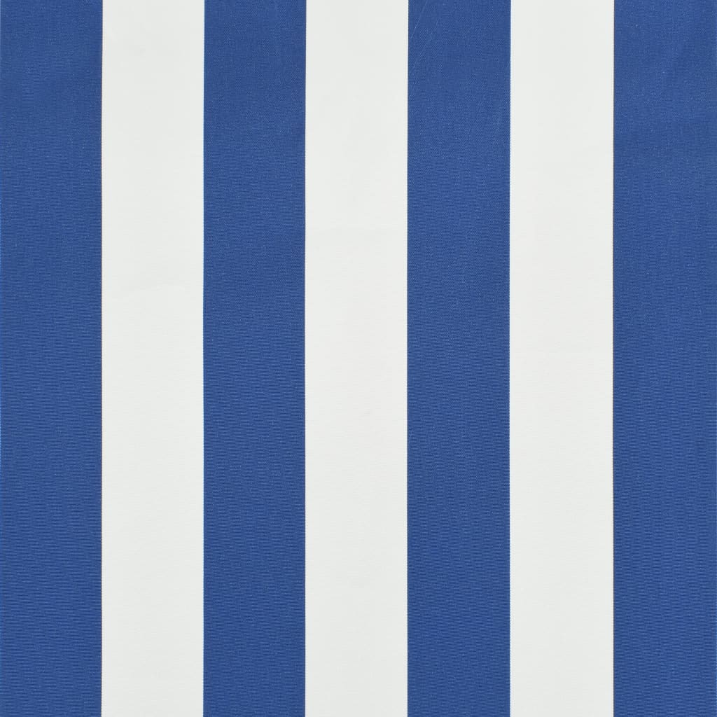 vidaXL Auvent de bistro 350x120 cm Bleu et blanc