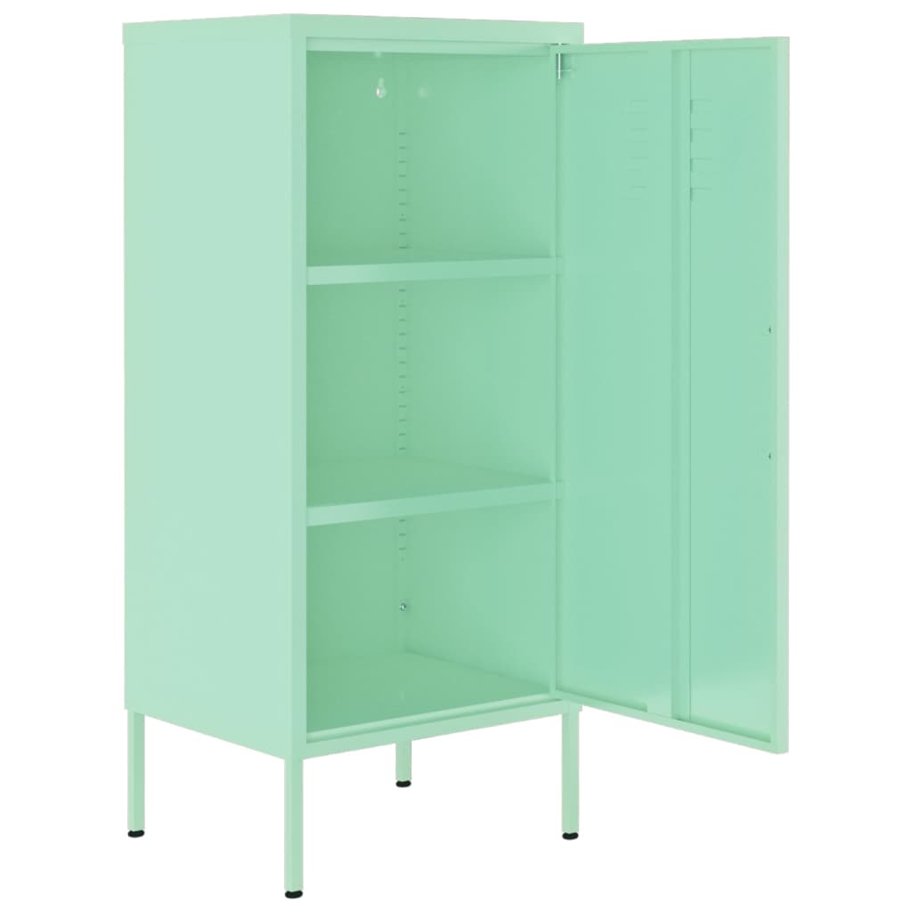 vidaXL Armoire de rangement Vert menthe 42,5x35x101,5 cm Acier