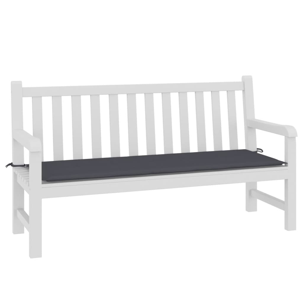 vidaXL Coussin de banc de jardin anthracite 150x50x3 cm tissu oxford