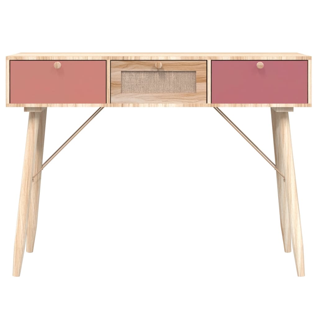 vidaXL Table console avec tiroirs 105x30x75 cm bois d'ingénierie