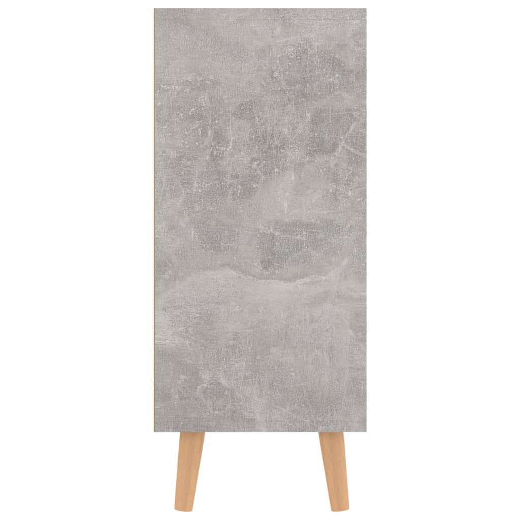 vidaXL Buffet gris béton 90x30x72 cm bois d'ingénierie