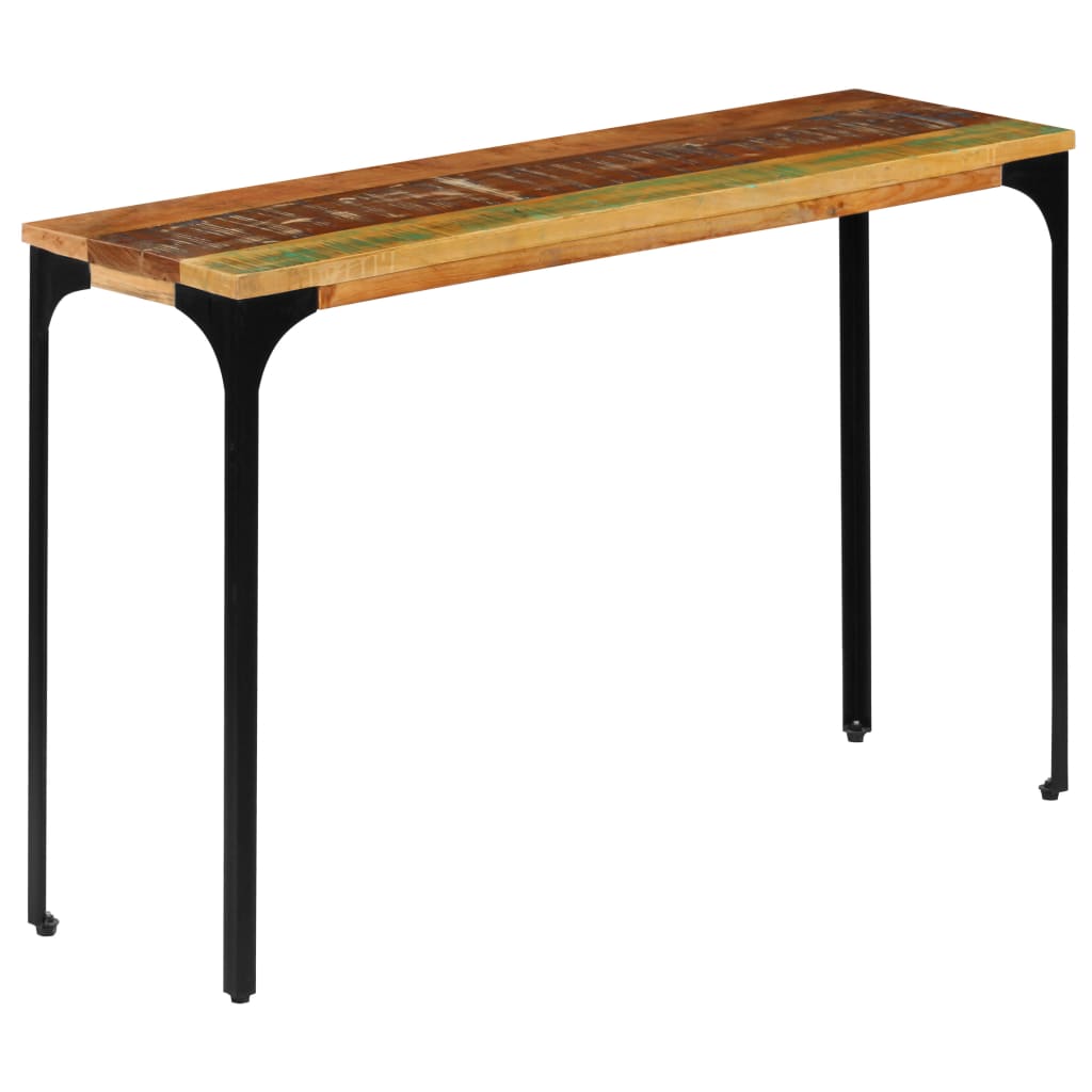 vidaXL Table console 120 x 35 x 76 cm Bois de récupération massif