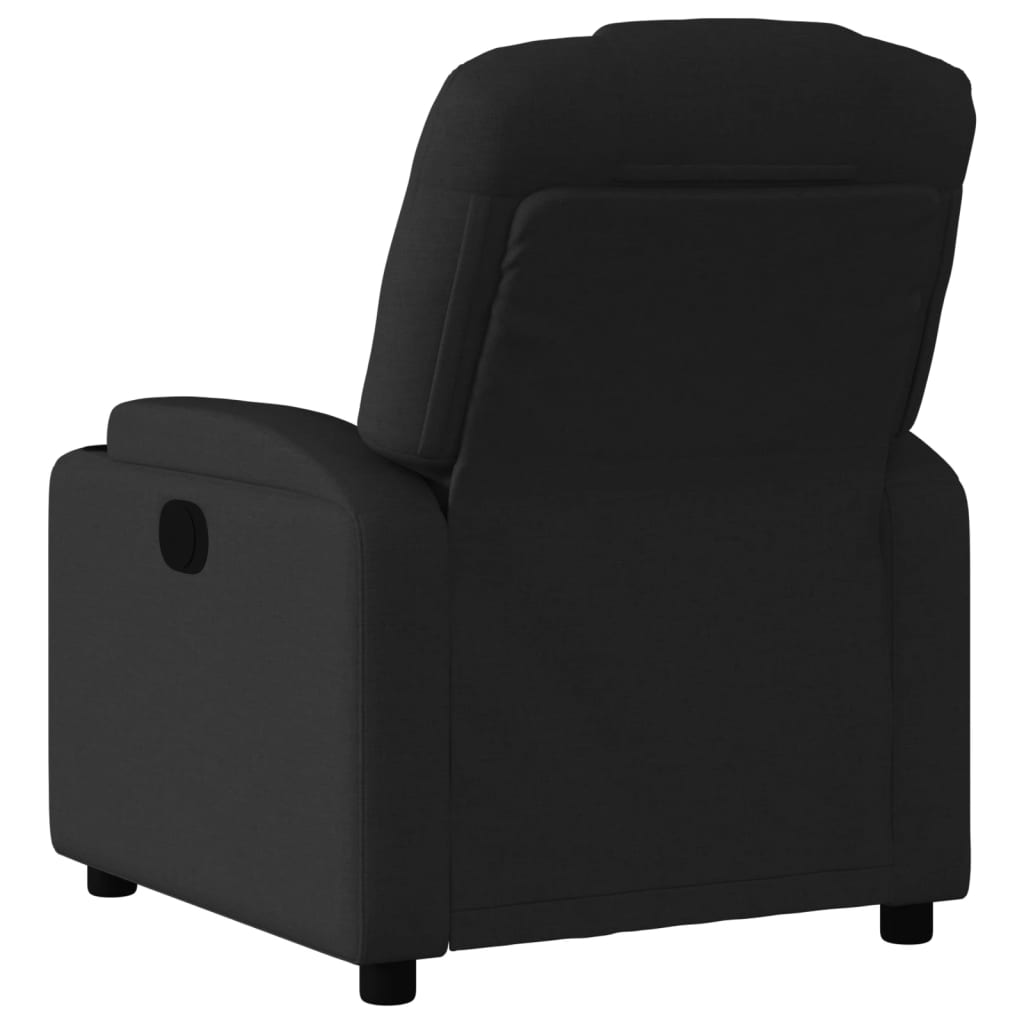 vidaXL Fauteuil inclinable Noir Tissu