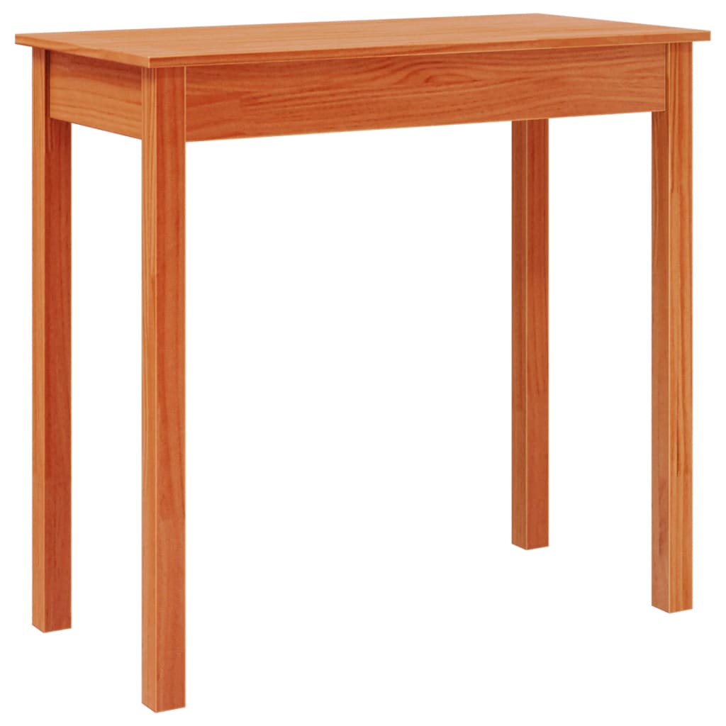 vidaXL Table console marron miel 80x40x75 cm bois massif de pin