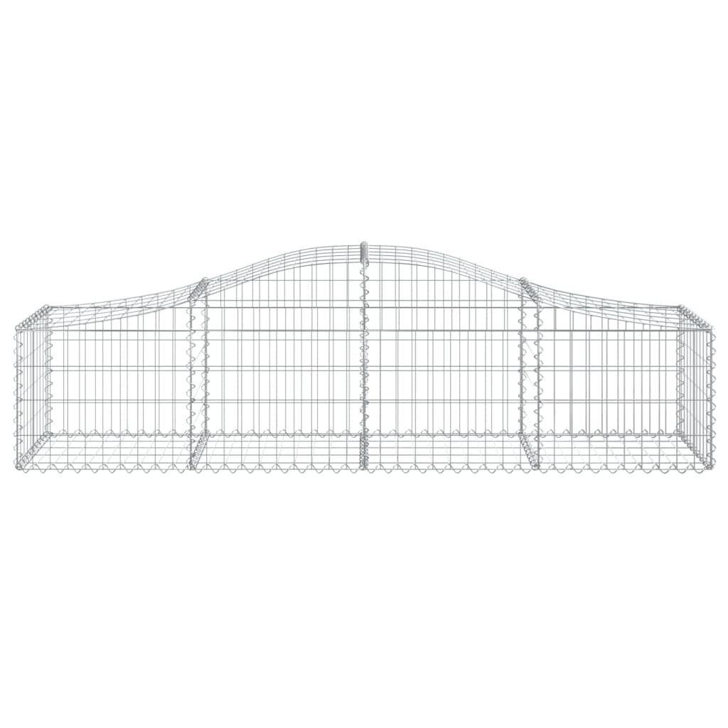 vidaXL Paniers à gabions arqués 30 pcs 200x50x40/60 cm fer galvanisé