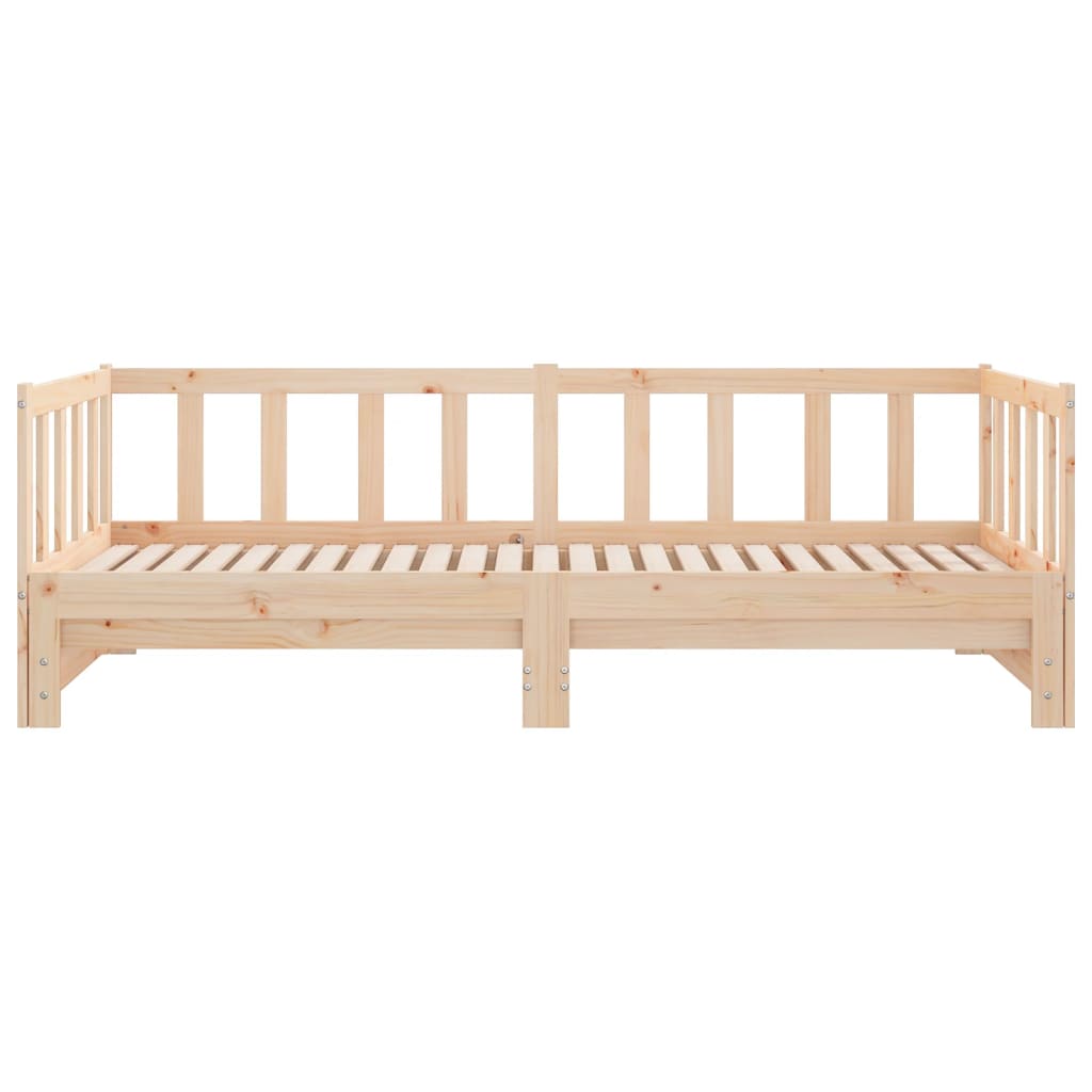 vidaXL Lit de jour et lit gigogne sans matelas 90x190 cm bois massif