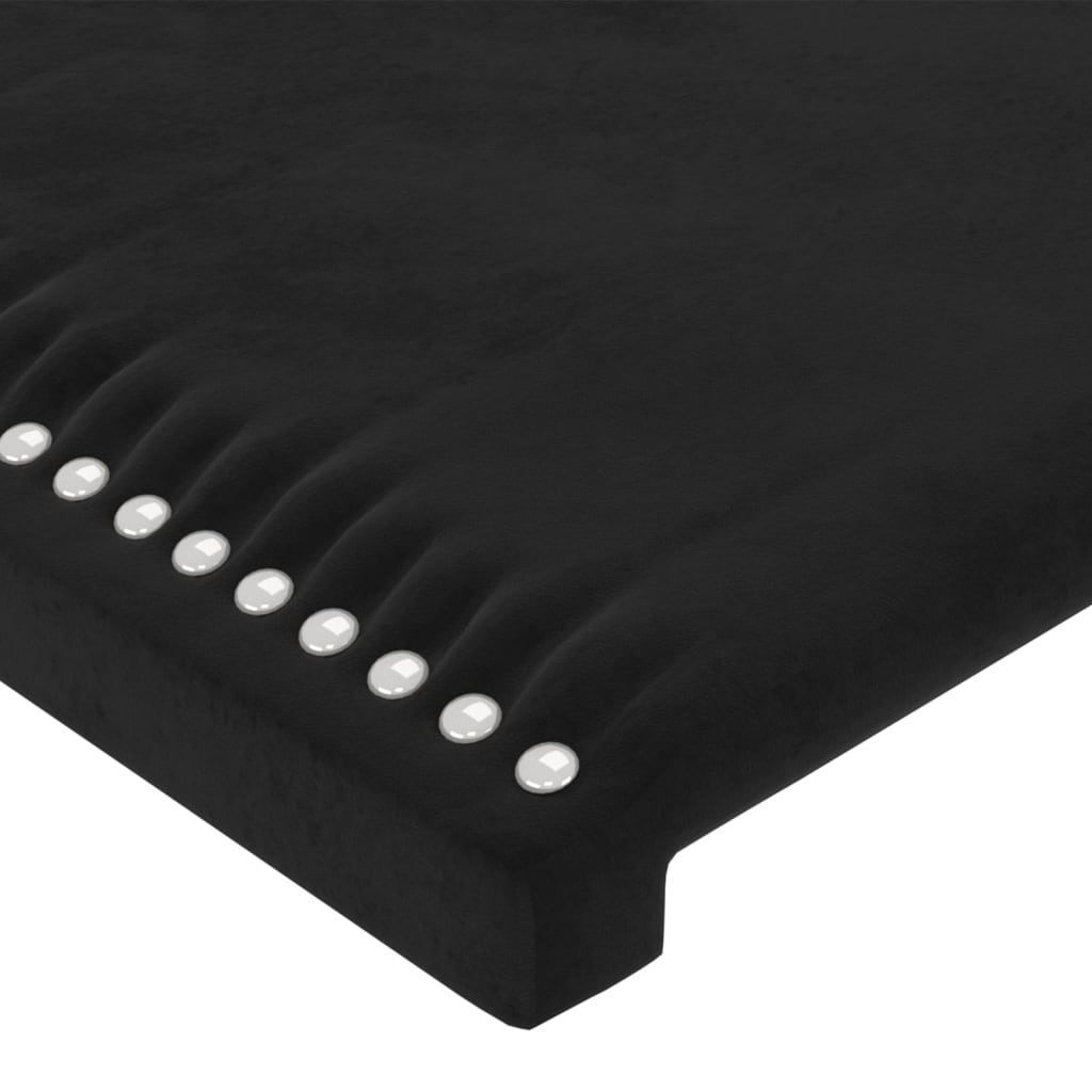 vidaXL Tête de lit à LED Noir 90x5x78/88 cm Velours