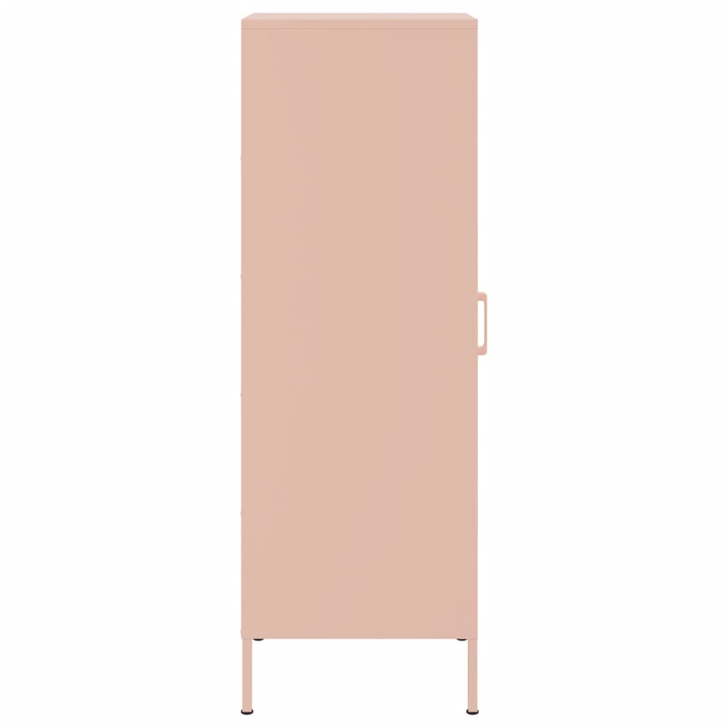 vidaXL Buffet haut rose 36x39x113 cm acier