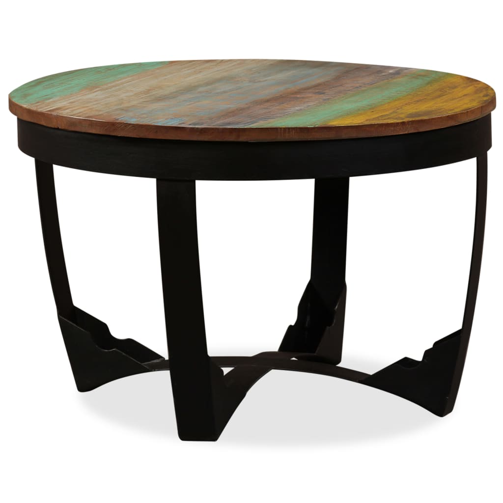vidaXL Table basse bois de récupération massif 60x40 cm