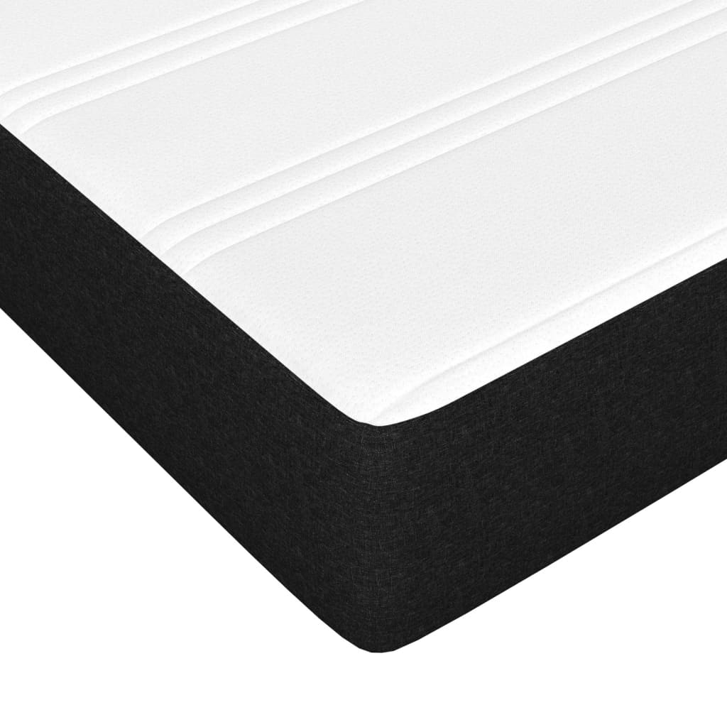 vidaXL Matelas à ressorts ensachés pour enfants noir 80x160 cm tissu