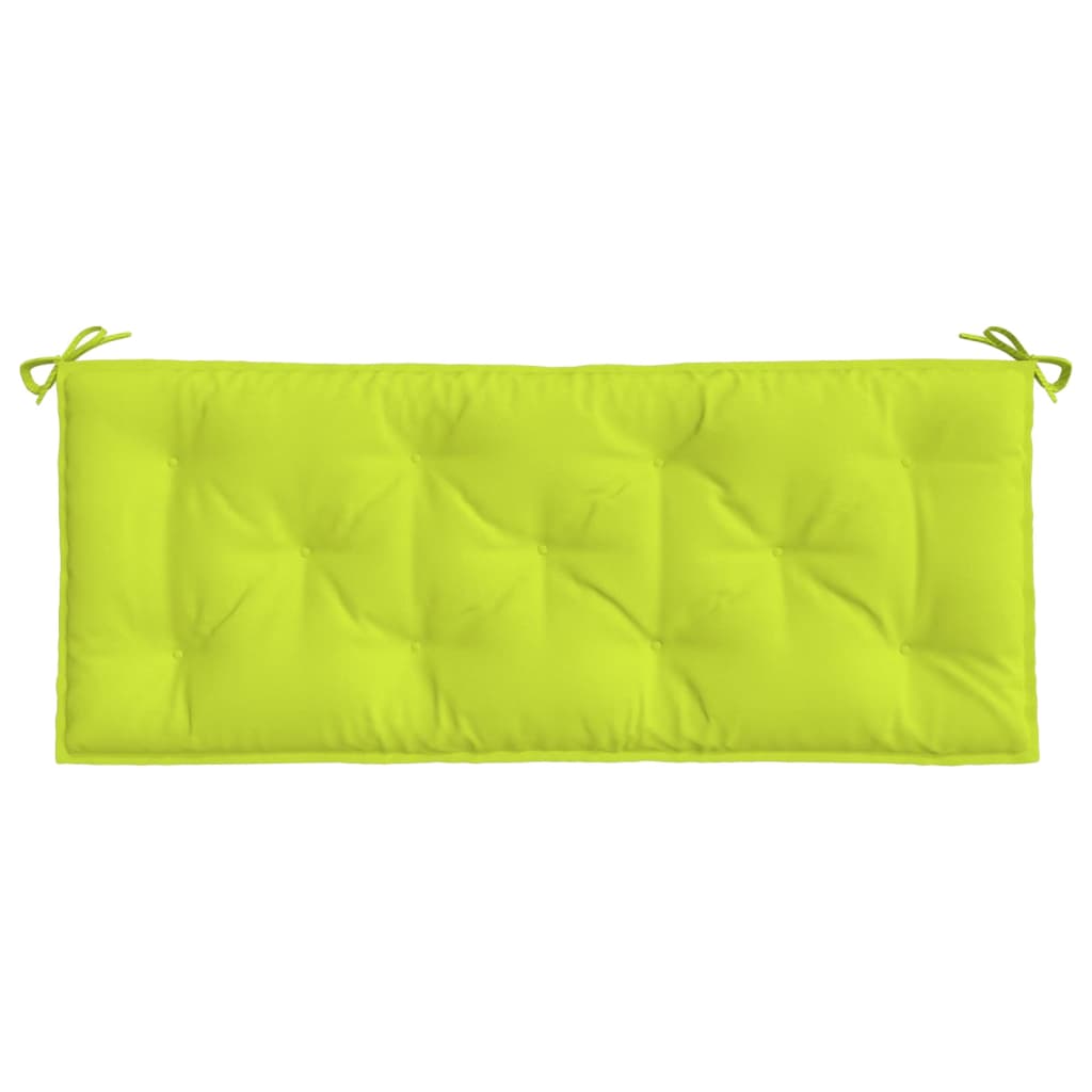 vidaXL Coussin de banc de jardin vert brillant 120x50x7cm tissu oxford