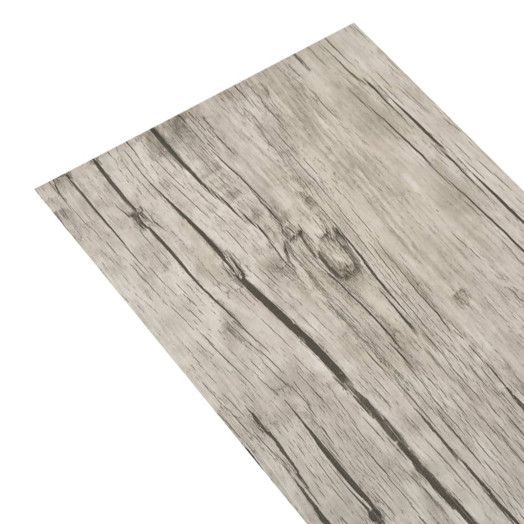vidaXL Planches de plancher PVC autoadhésif 2,51 m² 2 mm Chêne délavé