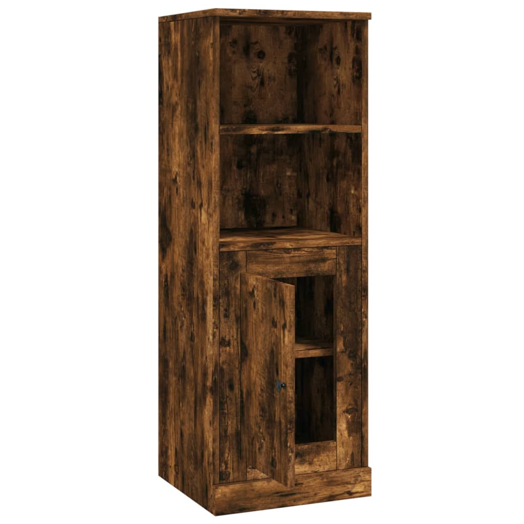 vidaXL Buffet haut chêne fumé 36x35,5x103,5 cm bois d'ingénierie