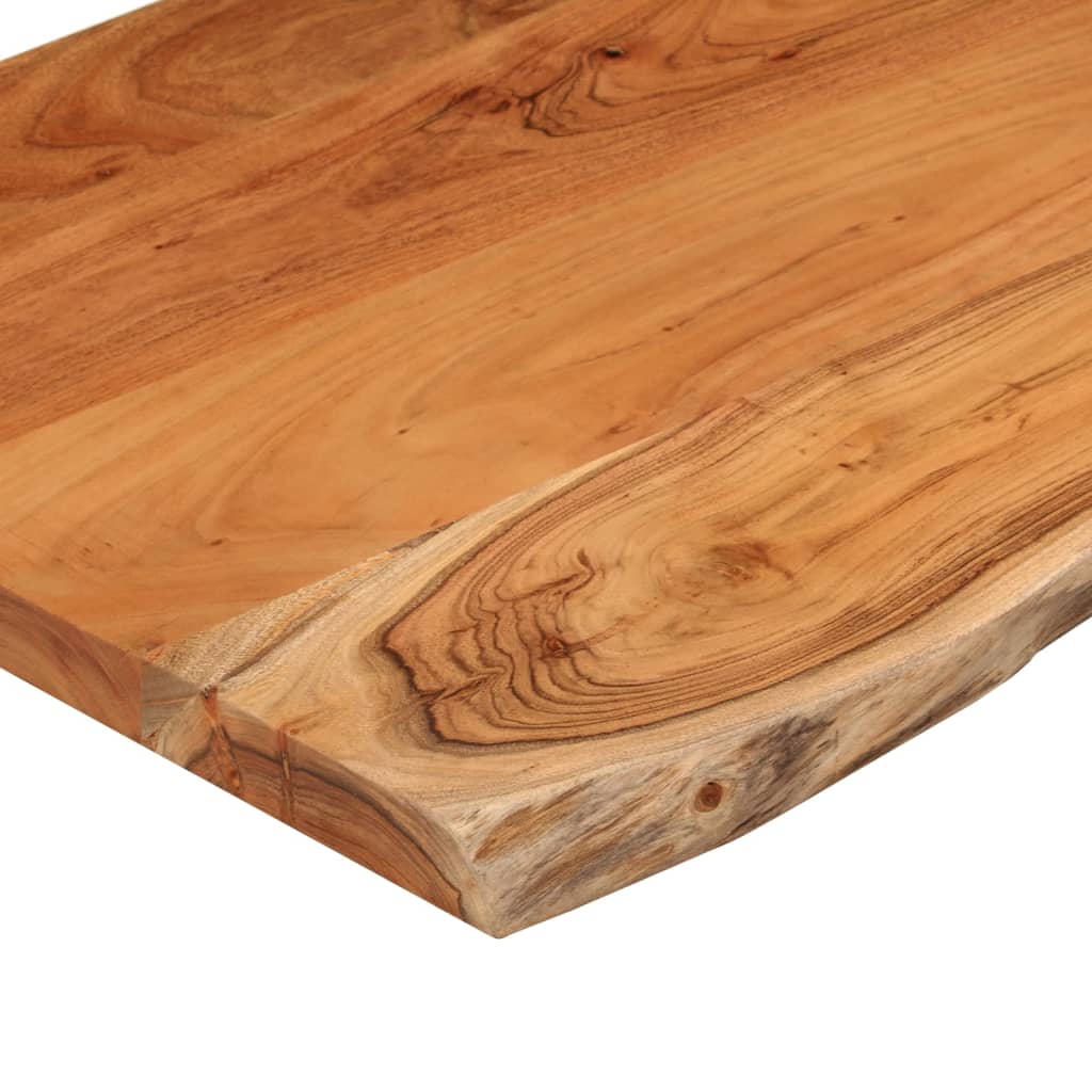 vidaXL Dessus de table 80x60x2,5 cm rectangulaire bois massif acacia