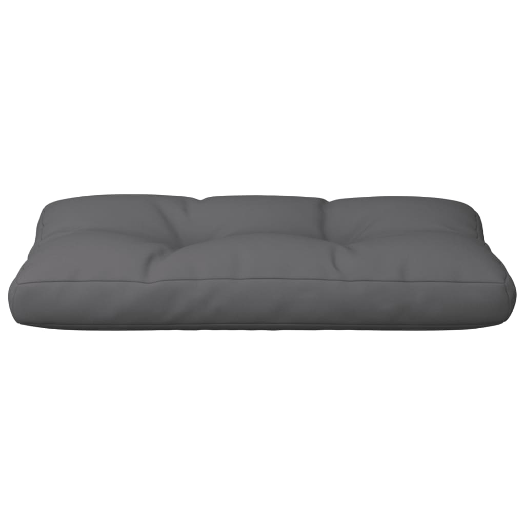 vidaXL Coussin de palette anthracite 70x40x12 cm tissu