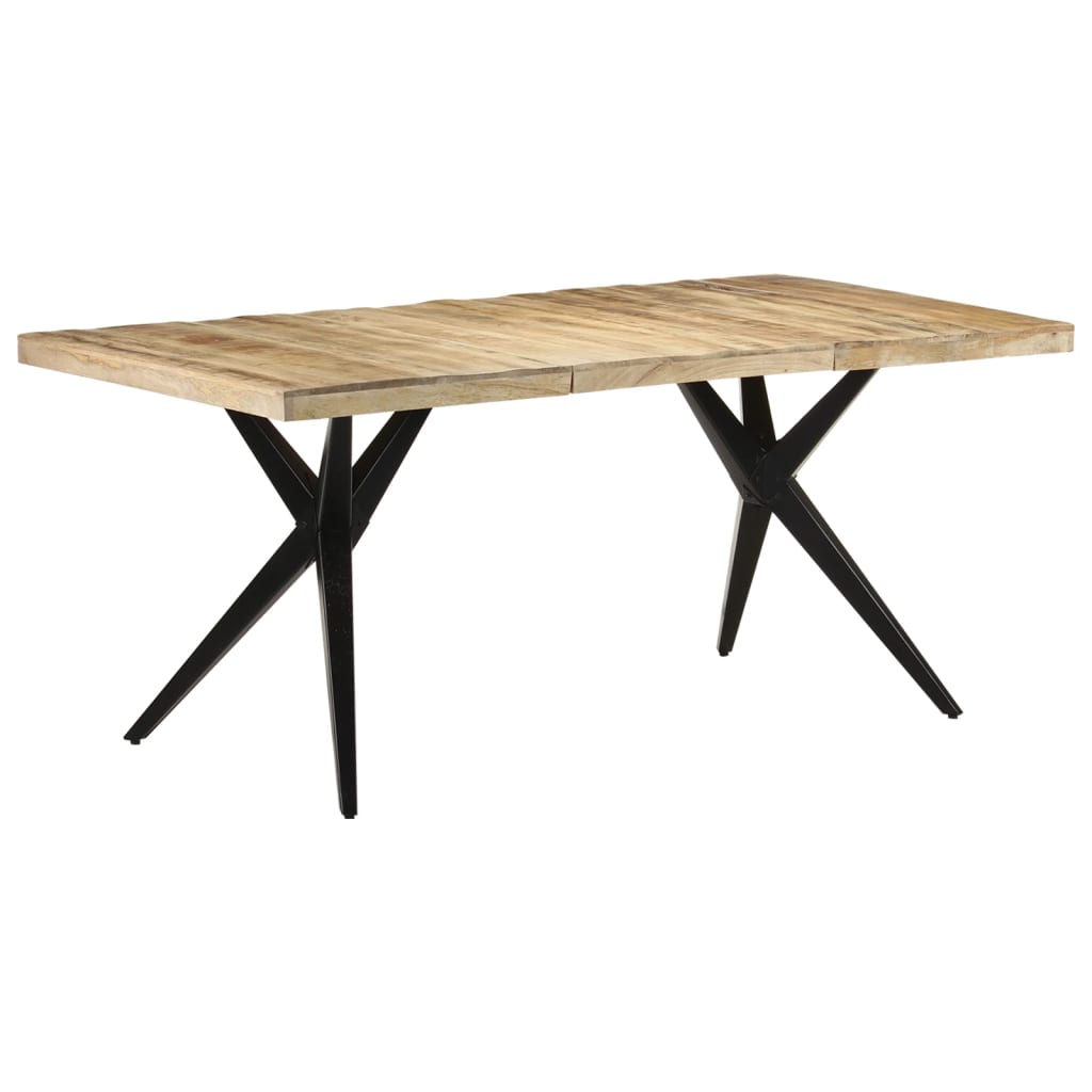 vidaXL Table à manger 180x90x76 cm bois de manguier brut