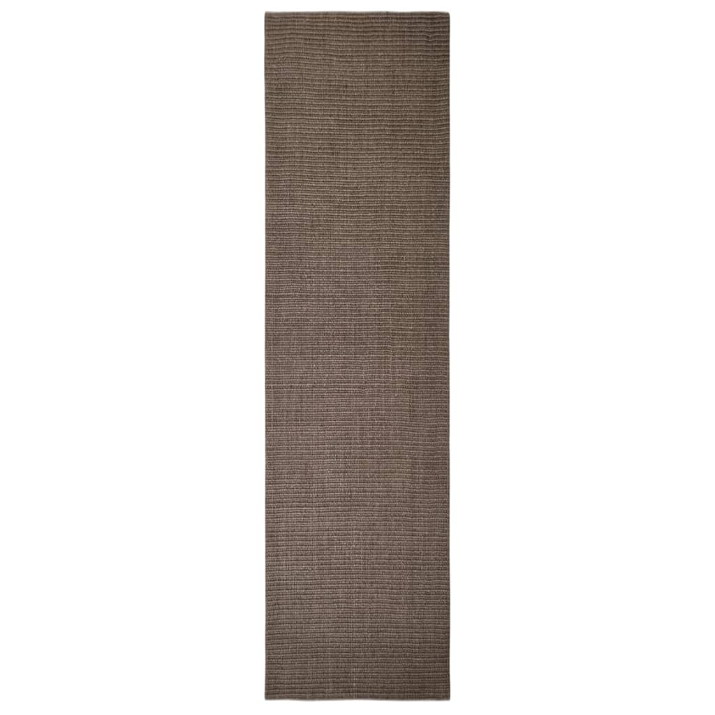 vidaXL Tapis en sisal pour griffoir marron 80x300 cm