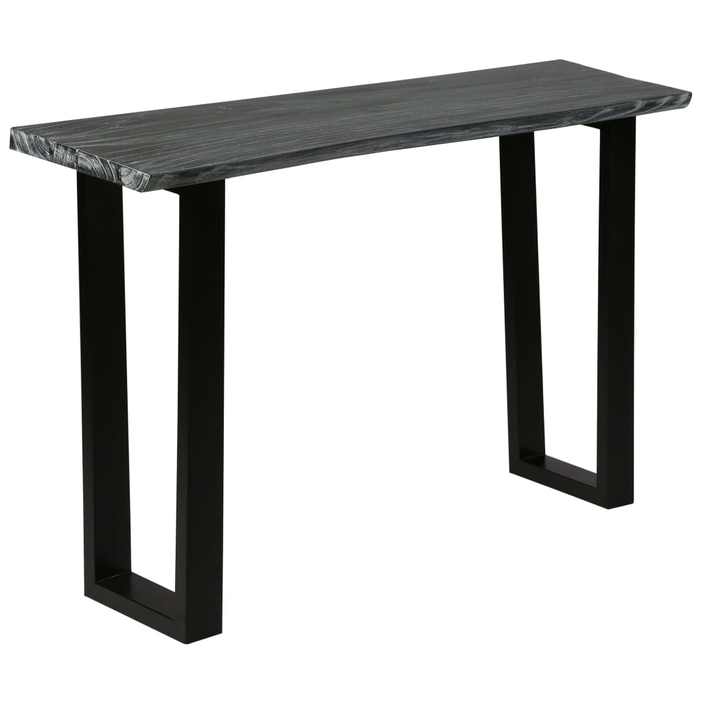 vidaXL Table console Bois de Melia azedarach 110x35x75 cm Gris