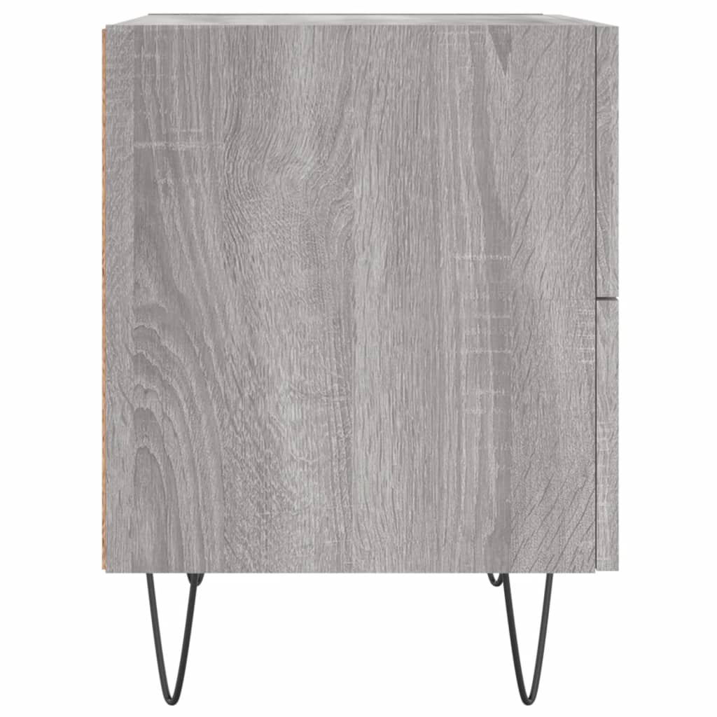 vidaXL Tables de chevet 2 pcs sonoma gris 40x35x47,5 cm