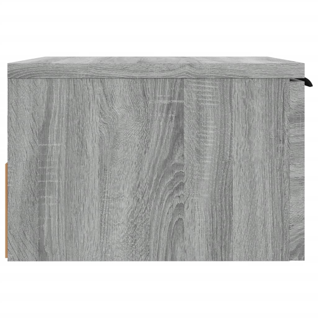 vidaXL Table de chevet murale Sonoma gris 34x30x20 cm