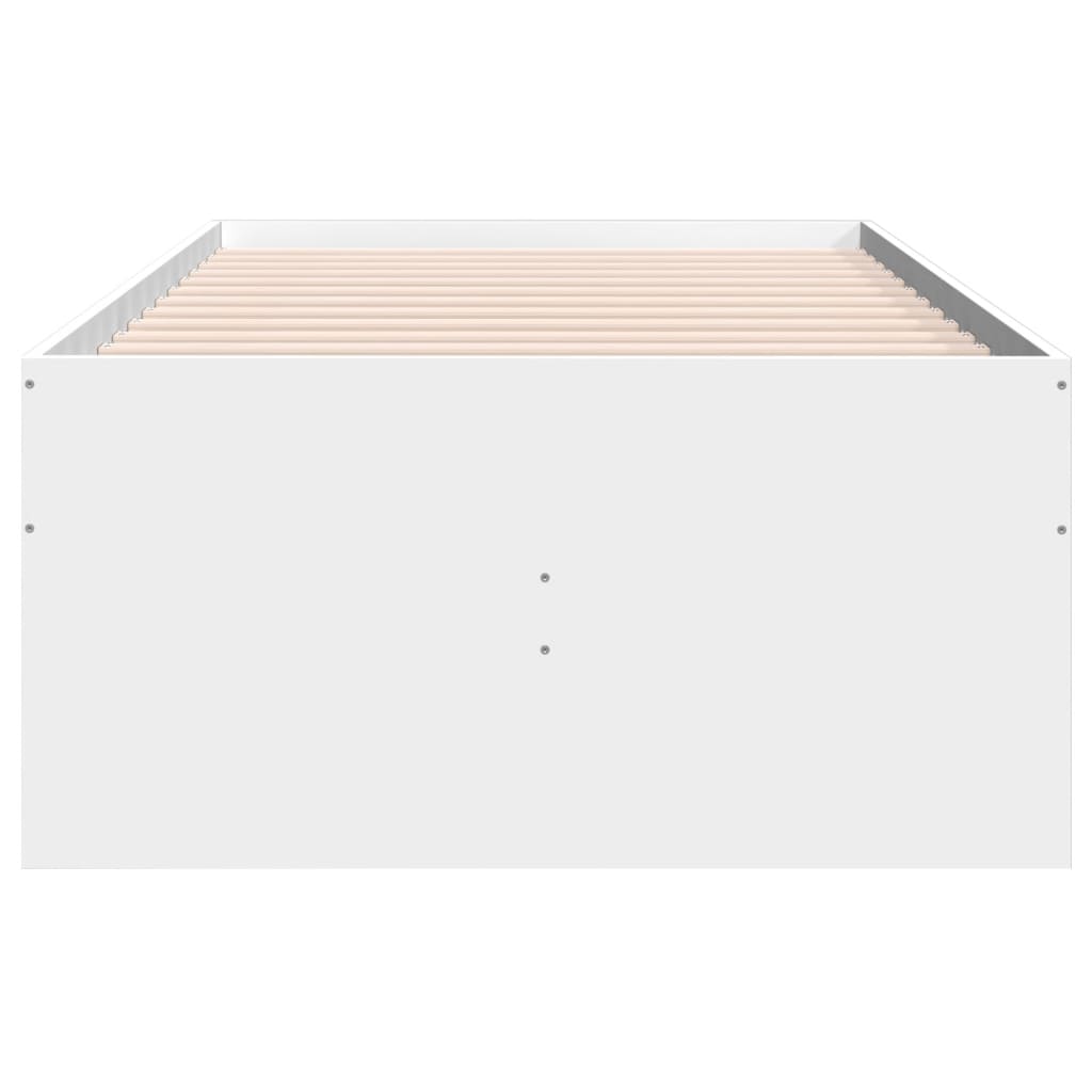vidaXL Lit de jour avec tiroirs blanc 90x190 cm bois d'ingénierie