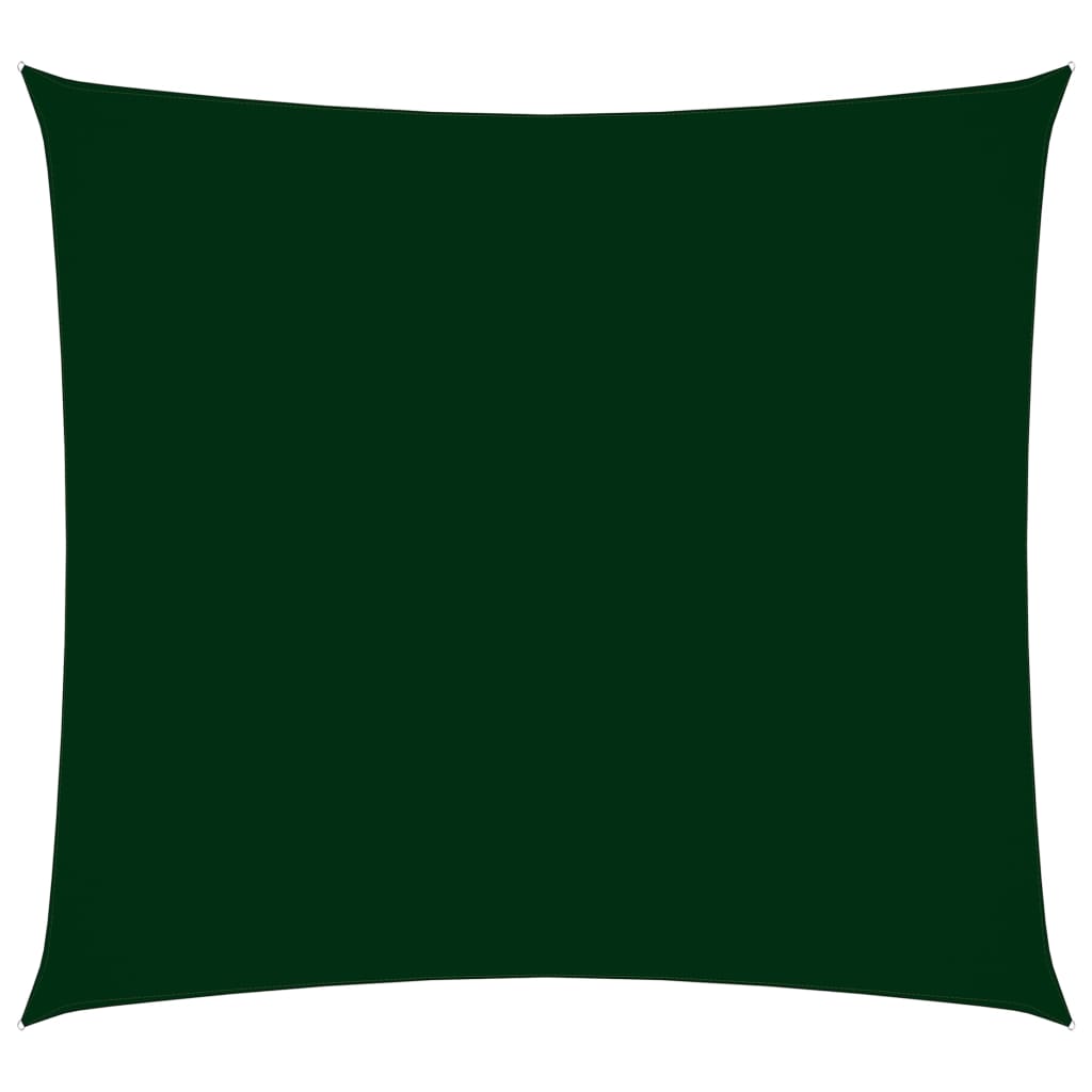 vidaXL Voile de parasol tissu oxford carré 4x4 m vert foncé