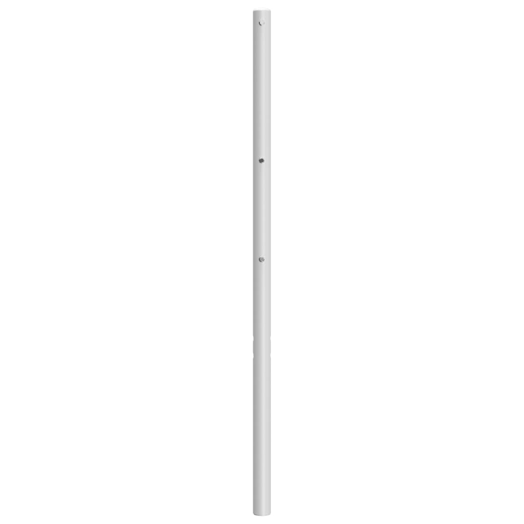 vidaXL Tête de lit métal blanc 193 cm