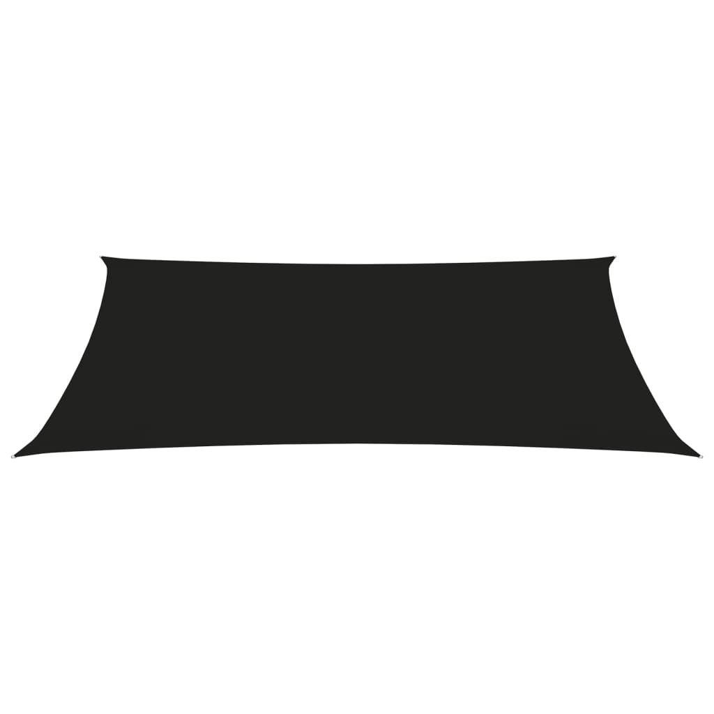 vidaXL Voile de parasol tissu oxford rectangulaire 2x4 m noir