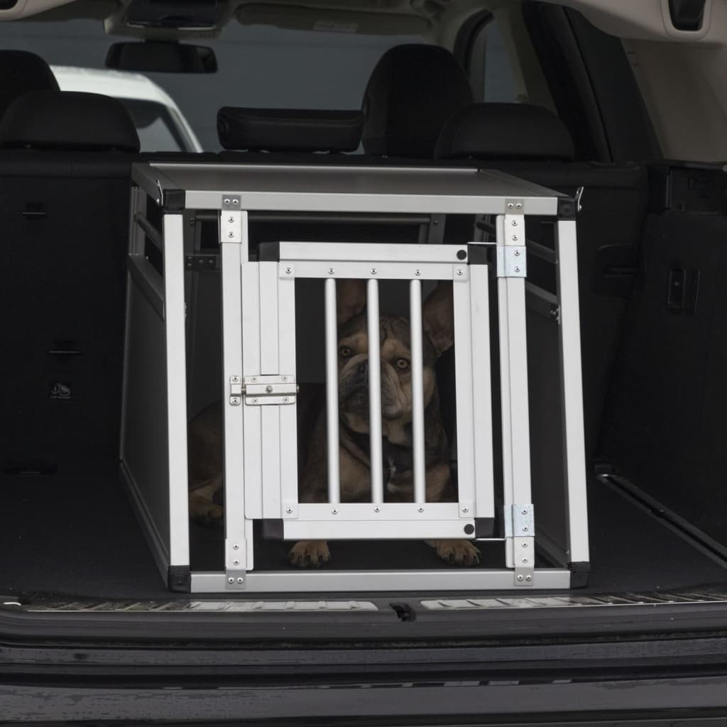 Kerbl Caisse de transport pour chiens Barry 77x55x50 cm Aluminium