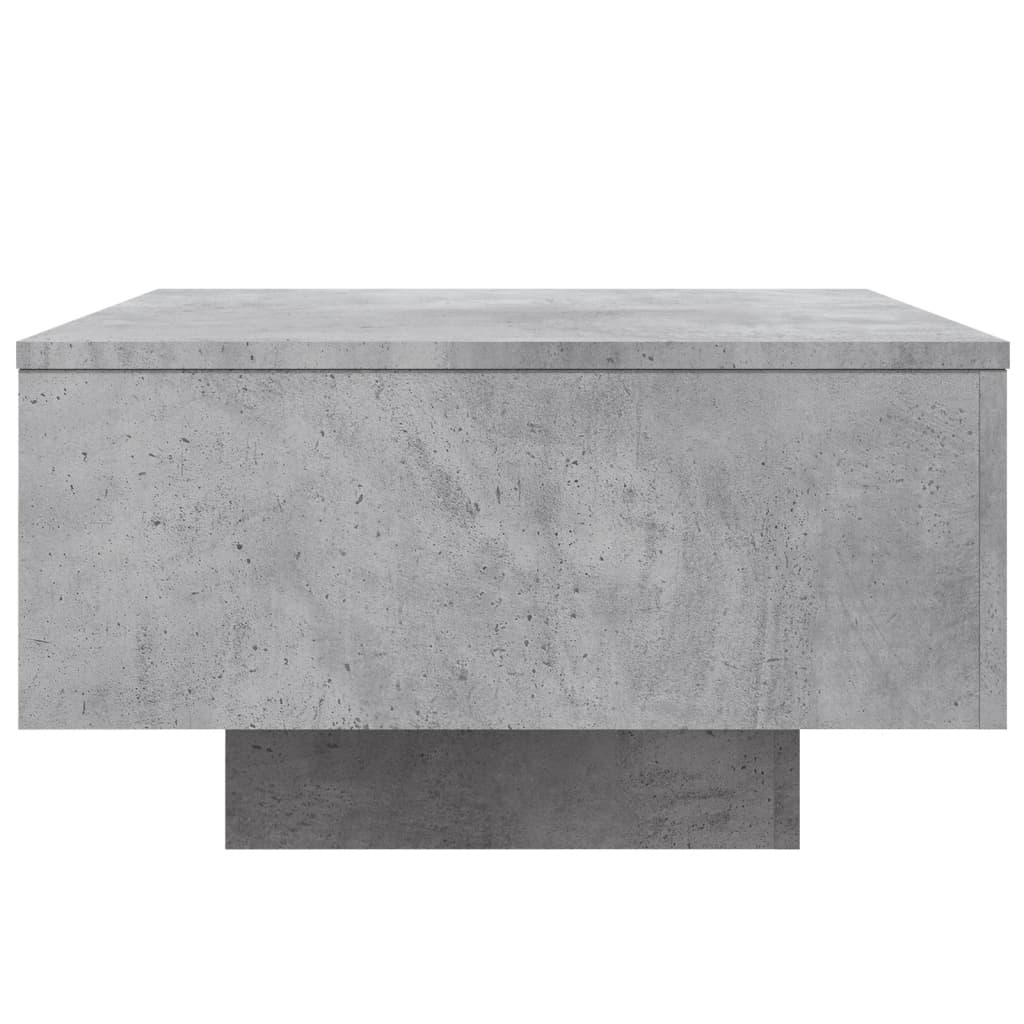 vidaXL Table basse gris béton 55x55x31 cm bois d'ingénierie