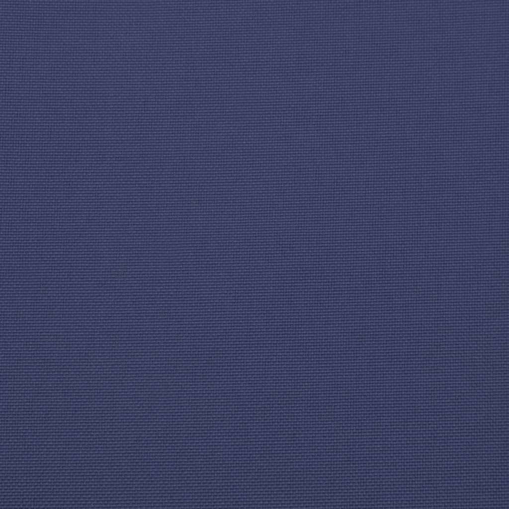 vidaXL Coussin de palette bleu marine 120x80x12 cm tissu