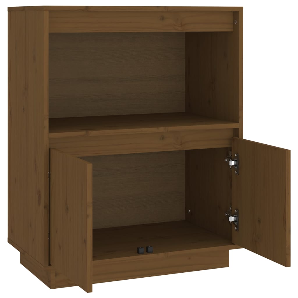 vidaXL Buffet Marron miel 60x34x75 cm Bois massif de pin