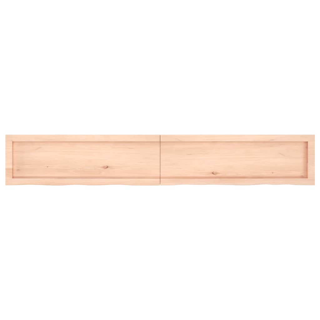 vidaXL Dessus de table 180x40x(2-6) cm bois de chêne massif non traité