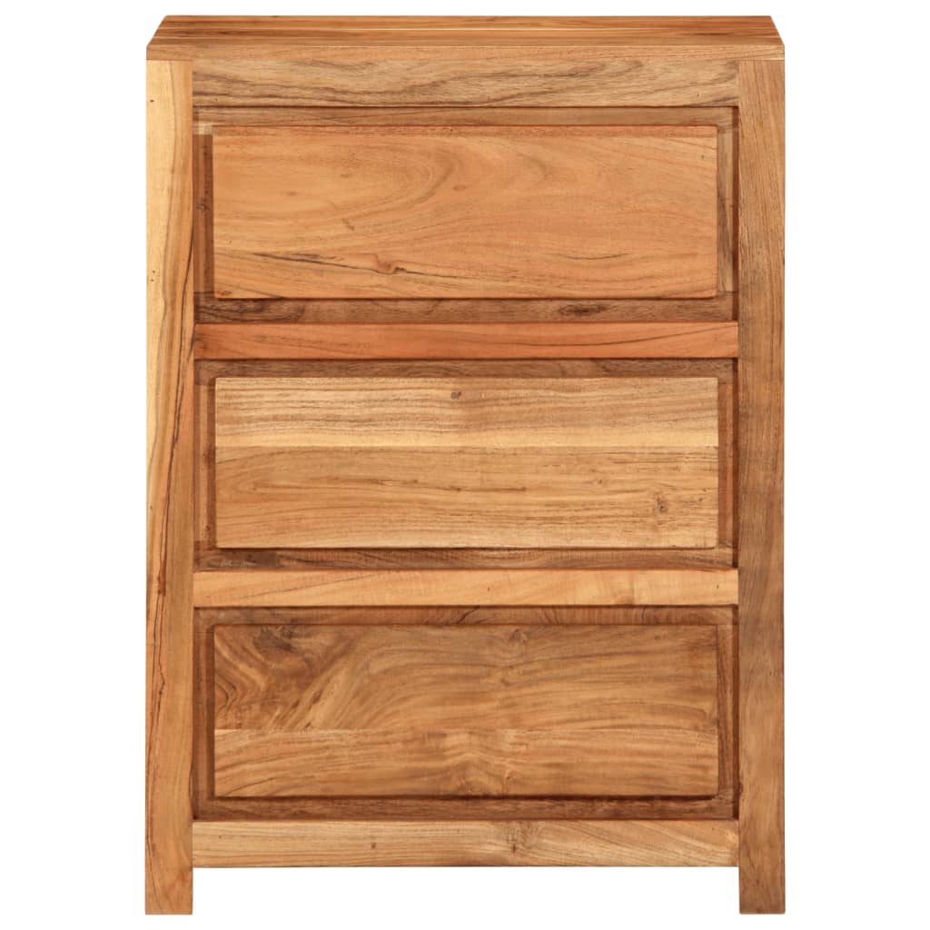 vidaXL Armoire à tiroirs 55x33x75 cm bois d'acacia massif