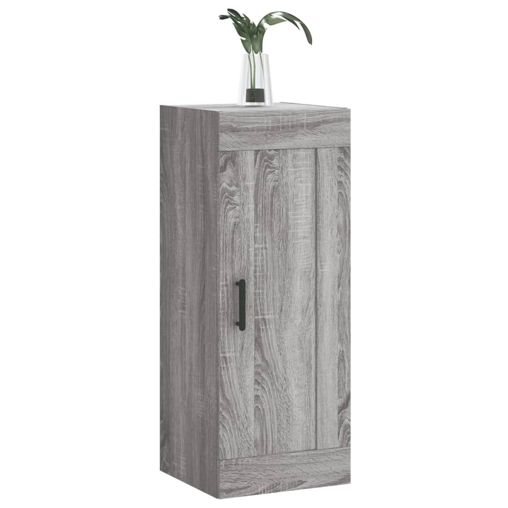 vidaXL Armoire murale sonoma gris 34,5x34x90 cm bois d'ingénierie