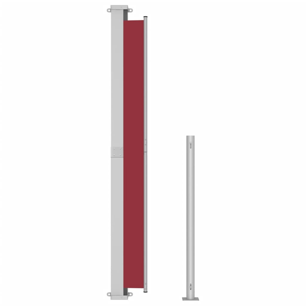 vidaXL Auvent latéral rétractable de patio 220x300 cm Rouge