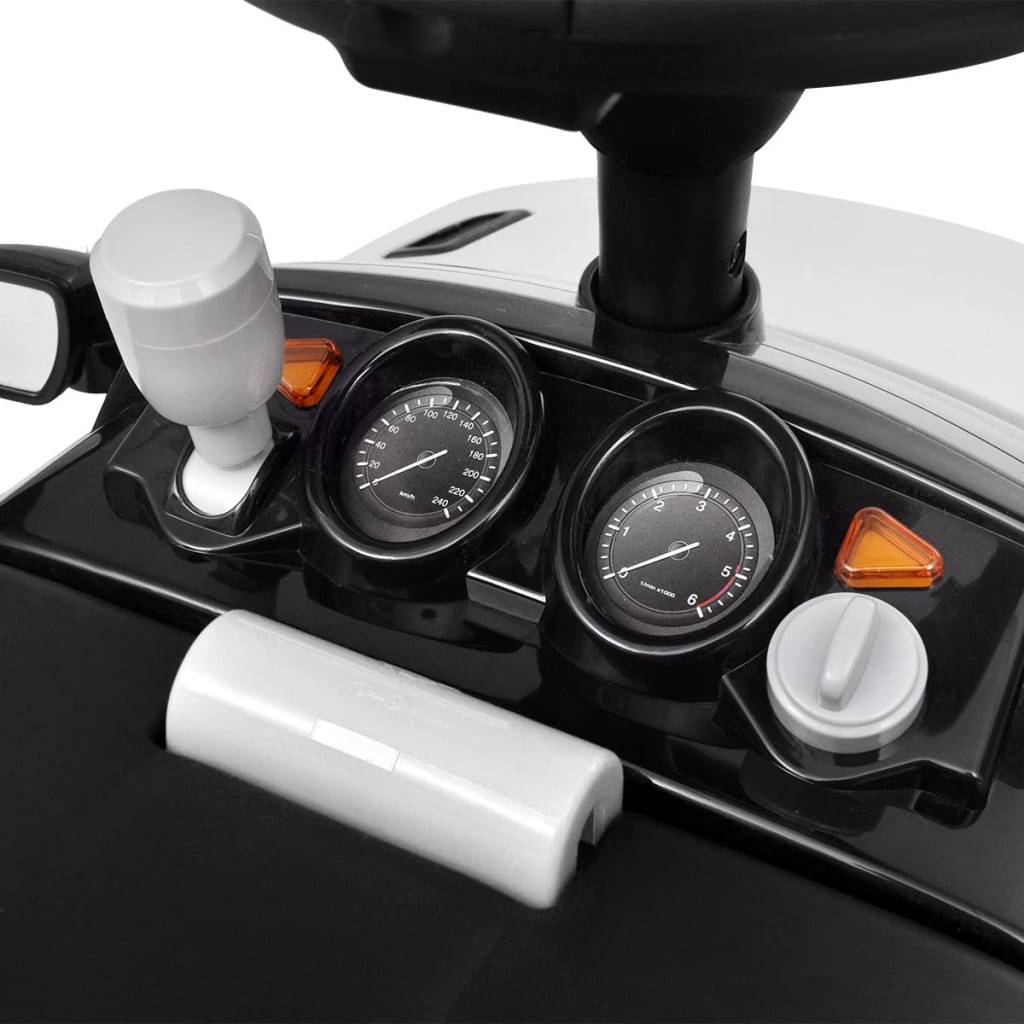 vidaXL Voiture à chevaucher jouet avec musique Land Rover 348 Blanc