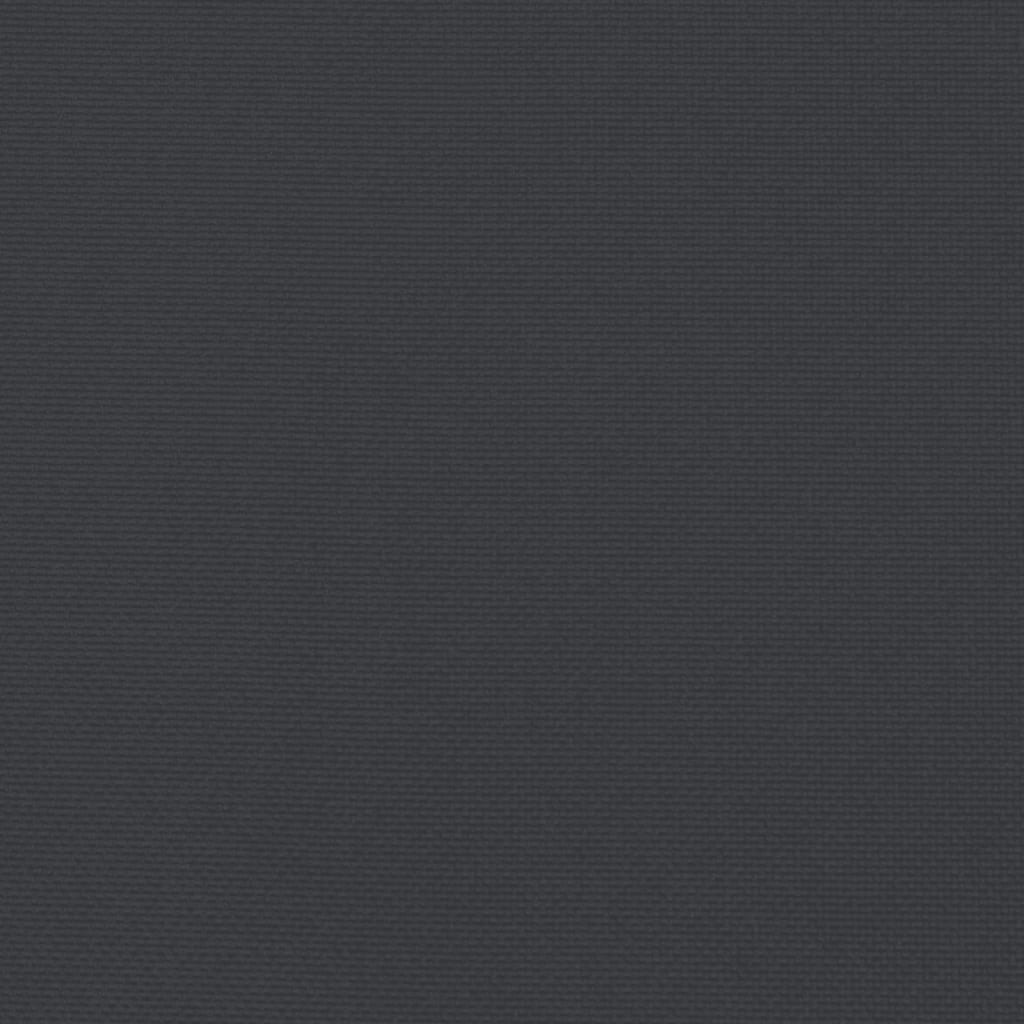 vidaXL Coussins de banc jardin lot de 2 noir 200x50x7 cm tissu Oxford