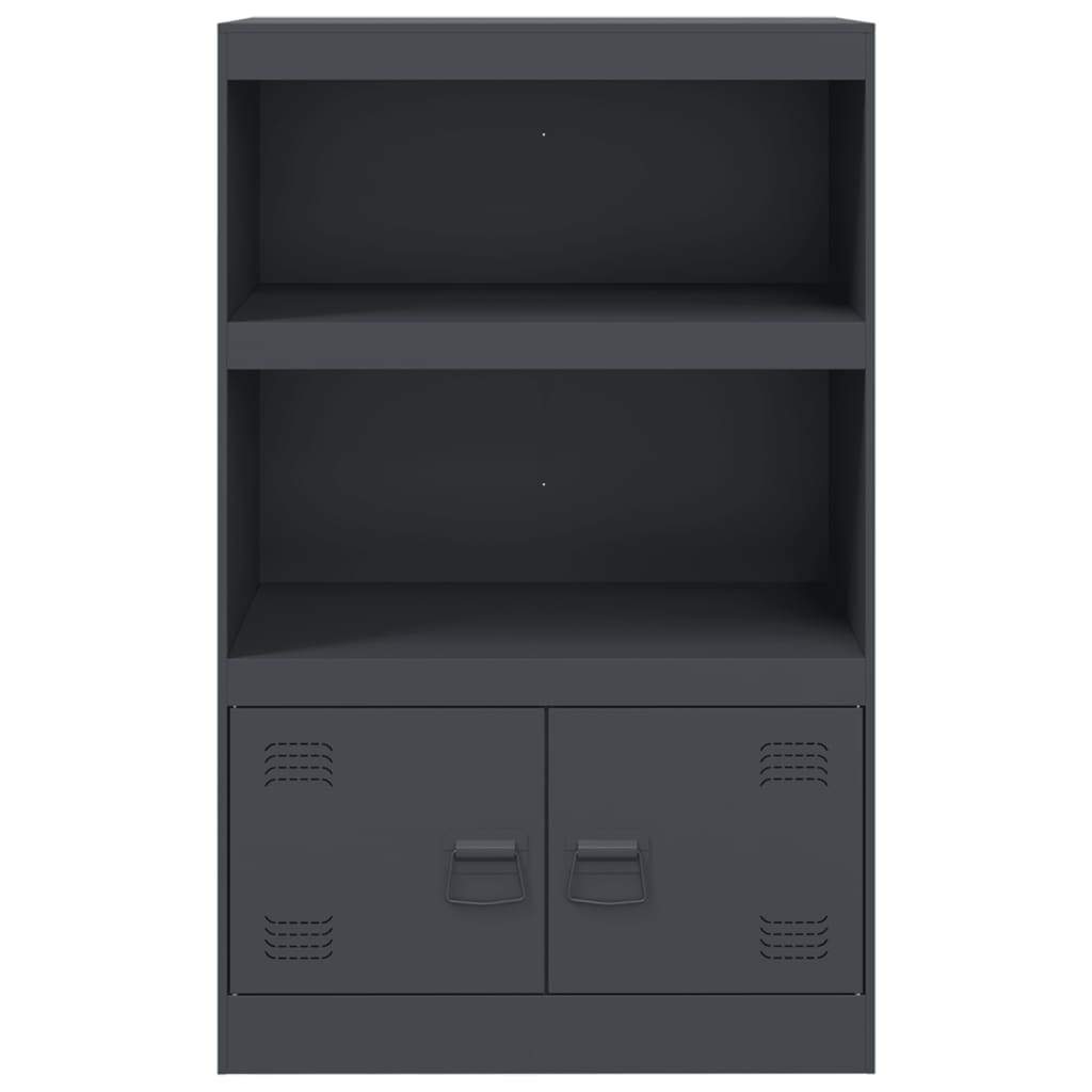 vidaXL Buffet anthracite 67x39x107 cm acier