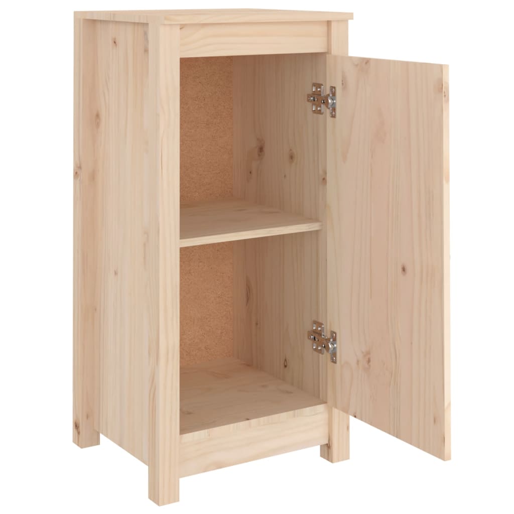 vidaXL Buffets 2 pcs 39x35x80 cm bois massif de pin