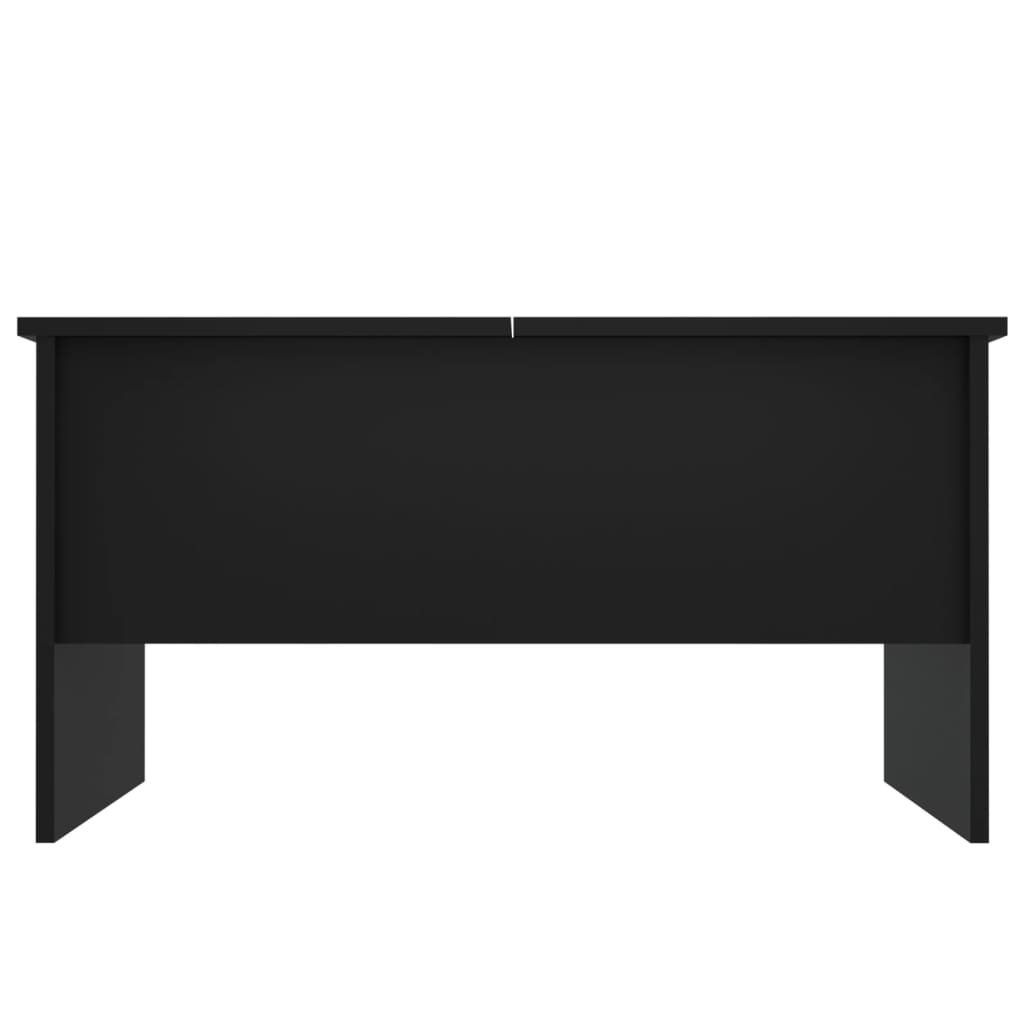 vidaXL Table basse Noir 80x50x42,5 cm Bois d'ingénierie