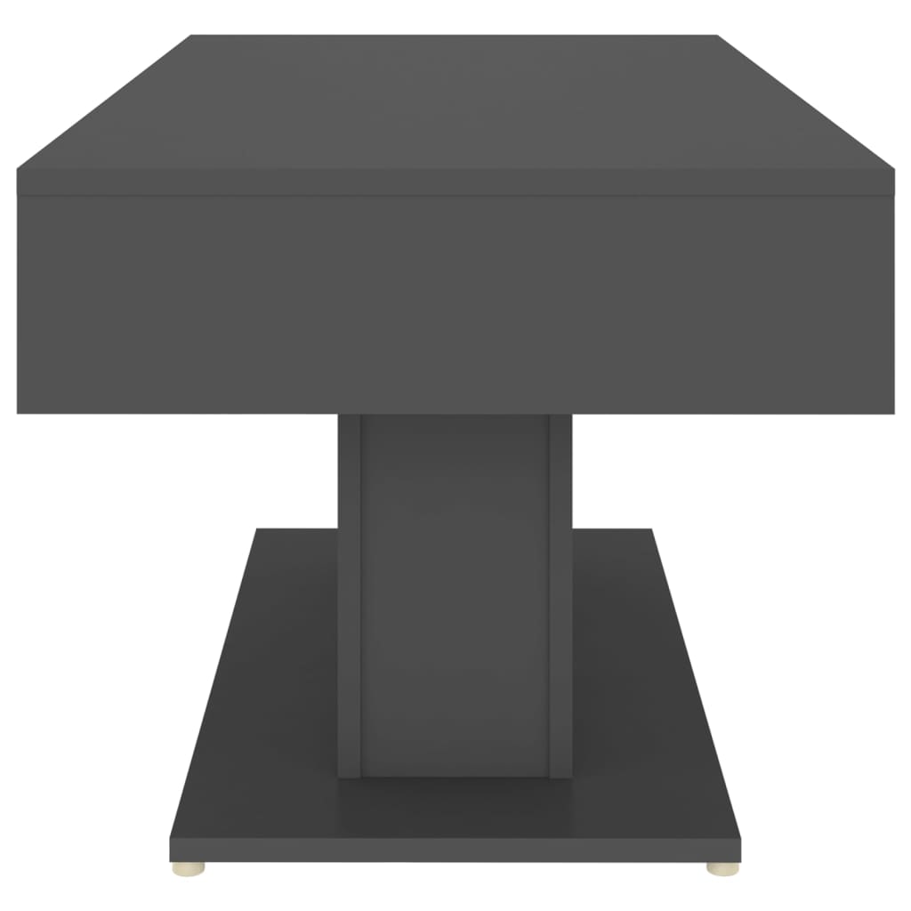 vidaXL Table basse Gris 96x50x45 cm Aggloméré
