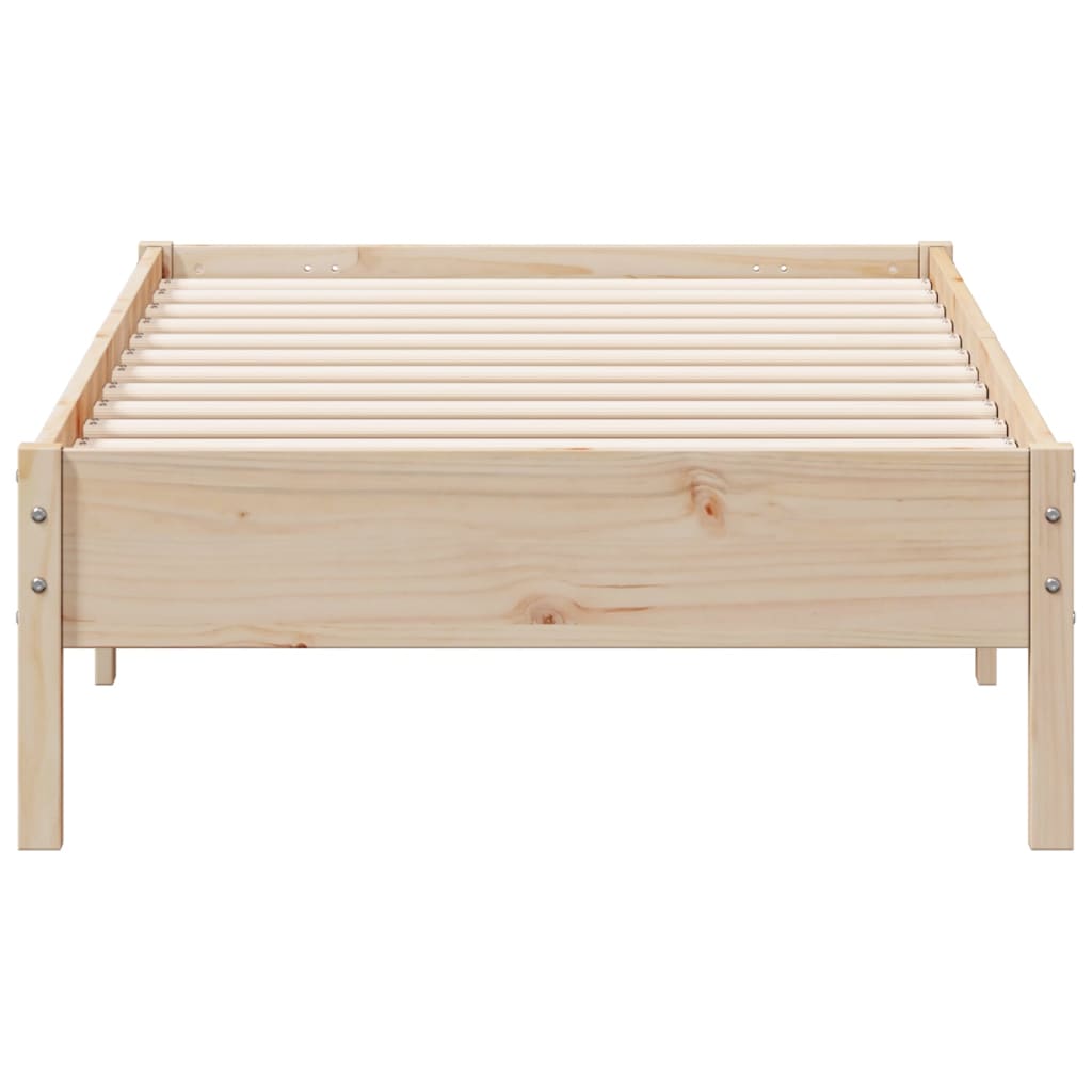 vidaXL Cadre de lit sans matelas 75x190 cm bois de pin massif