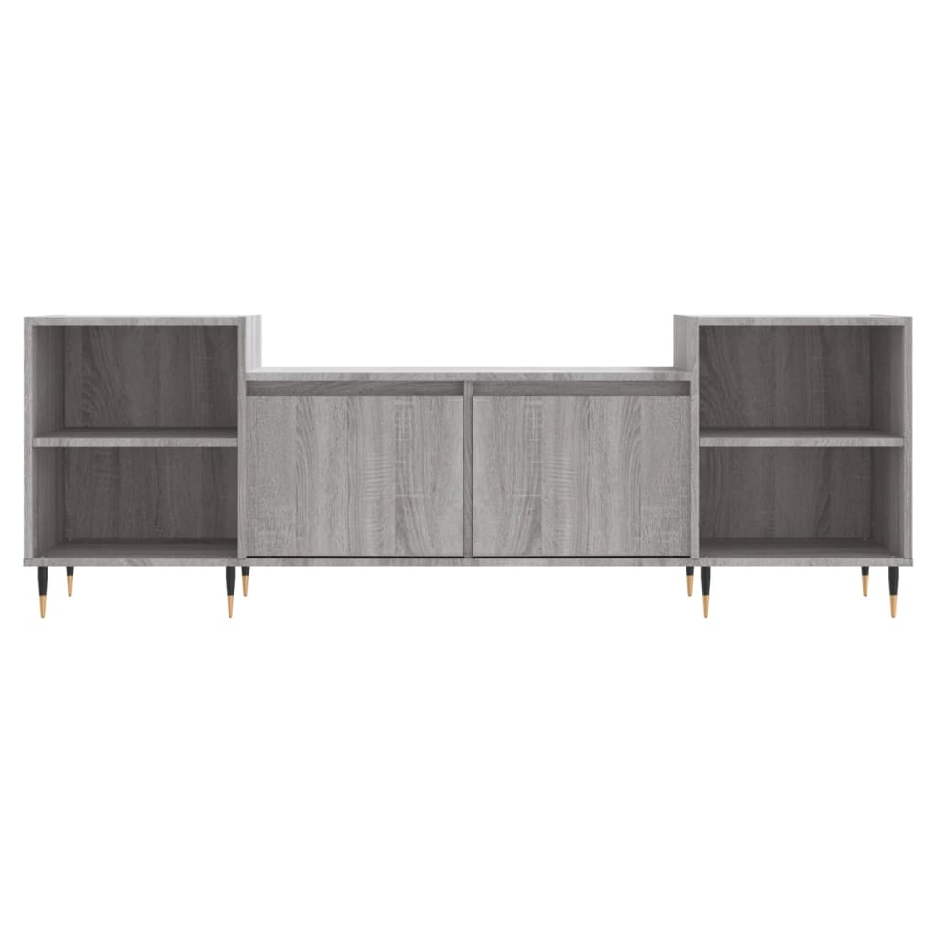 vidaXL Meuble TV Sonoma gris 160x35x55 cm Bois d'ingénierie