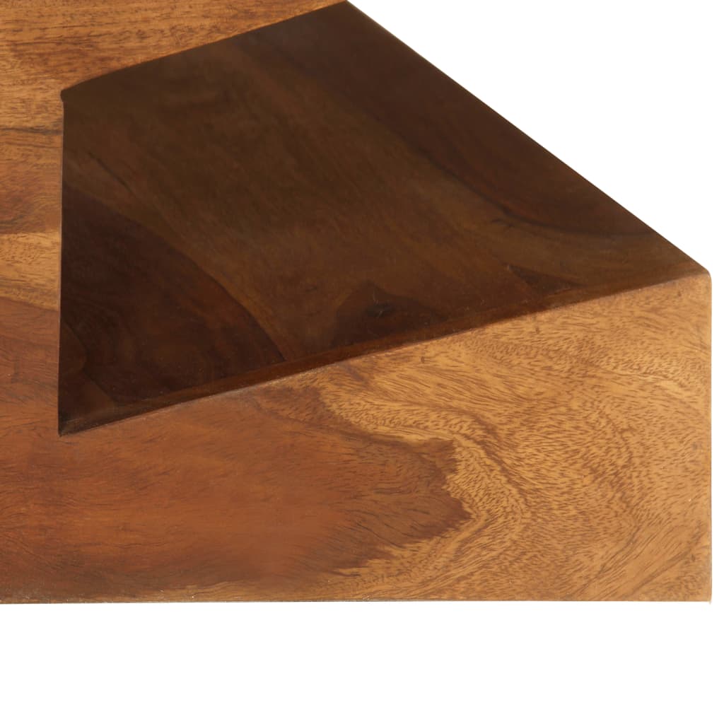 vidaXL Table basse Bois massif de Sesham 90 x 60 x 30 cm